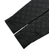 エルメス HERMES キルティングディアスキンレザージャケット 3H1207D1 ブラック レザー レディース ノーカラージャケット