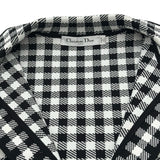 クリスチャン・ディオール Christian Dior CDボタンチェックジャケット 254V53AM514 ブラック ビスコース レディース その他アウター