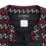 シャネル CHANEL レース切替ツイードジャケット P51026 レッド ツイード レディース ノーカラージャケット