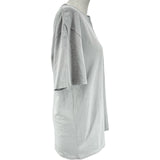 ロエベ LOEWE アナグラム刺繍半袖シャツ H526Y22XBN グレー コットン レディース 半袖Ｔシャツ