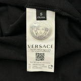 ヴェルサーチ VERSACE メデューサプリント半袖Tシャツ 1008483 ブラック コットン メンズ 半袖Ｔシャツ