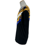 ヴェルサーチ VERSACE メデューサプリント半袖Tシャツ 1008483 ブラック コットン メンズ 半袖Ｔシャツ
