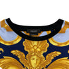 ヴェルサーチ VERSACE メデューサプリント半袖Tシャツ 1008483 ブラック コットン メンズ 半袖Ｔシャツ