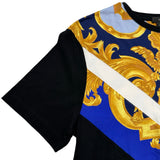 ヴェルサーチ VERSACE メデューサプリント半袖Tシャツ 1008483 ブラック コットン メンズ 半袖Ｔシャツ