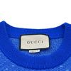 グッチ GUCCI GG総柄ジャガードニットセーター 761549 ブルー ウール メンズ セーター