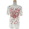 クリスチャン・ディオール Christian Dior バタフライプリント半袖Tシャツ 413T09A524 ホワイト コットン レディース 半袖Ｔシャツ