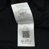 ジバンシィ GIVENCHY フロント刺繡半袖Tシャツ BM716G3YCD ブラック コットン メンズ 半袖Ｔシャツ