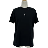 ジバンシィ GIVENCHY フロント刺繡半袖Tシャツ BM716G3YCD ブラック コットン メンズ 半袖Ｔシャツ