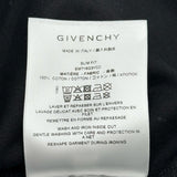 ジバンシィ GIVENCHY フロント刺繍半袖Tシャツ NM716G3YCD ブラック コットン メンズ 半袖Ｔシャツ