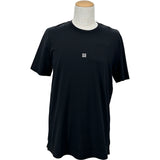 ジバンシィ GIVENCHY フロント刺繍半袖Tシャツ NM716G3YCD ブラック コットン メンズ 半袖Ｔシャツ