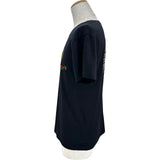 グッチ GUCCI タイガースパンコールロゴ半袖Tシャツ 492347 ブラック コットン メンズ 半袖Ｔシャツ