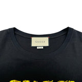 グッチ GUCCI タイガースパンコールロゴ半袖Tシャツ 492347 ブラック コットン メンズ 半袖Ｔシャツ