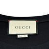 グッチ GUCCI タイガースパンコールロゴ半袖Tシャツ 492347 ブラック コットン メンズ 半袖Ｔシャツ