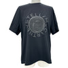 ステラ・マッカートニー STELLA McCARTNEY グリッターロゴプリント半袖Tシャツ 604034 ブラック コットン レディース 半袖Ｔシャツ
