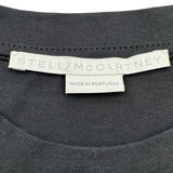 ステラ・マッカートニー STELLA McCARTNEY グリッターロゴプリント半袖Tシャツ 604034 ブラック コットン レディース 半袖Ｔシャツ