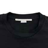 ステラ・マッカートニー STELLA McCARTNEY グリッターロゴプリント半袖Tシャツ 604034 ブラック コットン レディース 半袖Ｔシャツ