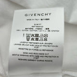 ジバンシィ GIVENCHY フロント刺繍半袖Tシャツ BM716G3YCD ホワイト コットン メンズ 半袖Ｔシャツ