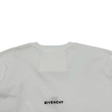 ジバンシィ GIVENCHY フロント刺繍半袖Tシャツ BM716G3YCD ホワイト コットン メンズ 半袖Ｔシャツ