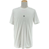ジバンシィ GIVENCHY フロント刺繍半袖Tシャツ BM716G3YCD ホワイト コットン メンズ 半袖Ｔシャツ