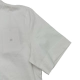 ジバンシィ GIVENCHY フロント刺繍半袖Tシャツ BM716G3YCD ホワイト コットン メンズ 半袖Ｔシャツ