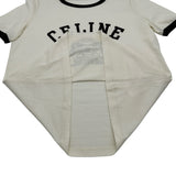 セリーヌ CELINE BLASON 70s ロゴ半袖Tシャツ RX09C671Q ブラウン コットン レディース 半袖Ｔシャツ