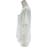 グッチ GUCCI ロゴプリント半袖Tシャツ 787299 ホワイト コットン レディース 半袖Ｔシャツ