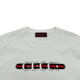 グッチ GUCCI ロゴプリント半袖Tシャツ 787299 ホワイト コットン レディース 半袖Ｔシャツ