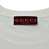 グッチ GUCCI ロゴプリント半袖Tシャツ 787299 ホワイト コットン レディース 半袖Ｔシャツ