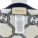 グッチ GUCCI GG総柄リバーシブルニットセーター 692702 ネイビー ウール レディース ニット
