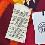 エルメス HERMES ツイルレーヌニットカットソー 3E2863DQ ピンク シルク レディース カットソー