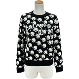 シャネル CHANEL ココマークカシミヤニットセーター P77905 ブラック カシミヤ レディース セーター