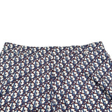 クリスチャン・ディオール Christian Dior オブリーク総柄シルクハーフパンツ 013C121A4751 ブルー シルク メンズ ショートパンツ