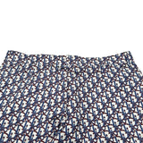 クリスチャン・ディオール Christian Dior オブリーク総柄シルクハーフパンツ 013C121A4751 ブルー シルク メンズ ショートパンツ