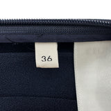 セリーヌ CELINE トリオンフ金具プリーツスカート 2J335865C ネイビー アセテート レディース スカート