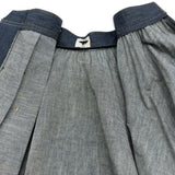 クリスチャン・ディオール Christian Dior アシンメトリープリーツラップ デニムスカート 252J19A3573 インディゴ デニム レディース ロングスカート