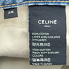 セリーヌ CELINE デニムテーパードパンツ N139 789D 07LS ライトブルー デニム レディース デニムパンツ