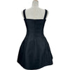 クリスチャン・ディオール Christian Dior シルク混レースアップ キャミワンピース 251R35A1212 ブラック ウール レディース ワンピース