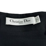 クリスチャン・ディオール Christian Dior シルク混レースアップ キャミワンピース 251R35A1212 ブラック ウール レディース ワンピース
