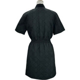 クリスチャン・ディオール Christian Dior マクロカナージュ 半袖ワンピース 427R67A2779 ブラック ポリエステル レディース ワンピース