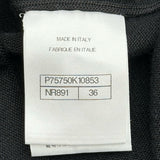 シャネル CHANEL カシミヤ混シルクワンピース P75750 ブラック シルク レディース ワンピース
