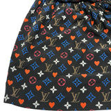 ルイ・ヴィトン LOUIS VUITTON ゲームオンラッフル襟ベイビードールドレス FKD651 ブラック シルク レディース ワンピース