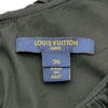 ルイ・ヴィトン LOUIS VUITTON ゲームオンラッフル襟ベイビードールドレス FKD651 ブラック シルク レディース ワンピース