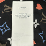 ルイ・ヴィトン LOUIS VUITTON ゲームオンラッフル襟ベイビードールドレス FKD651 ブラック シルク レディース ワンピース
