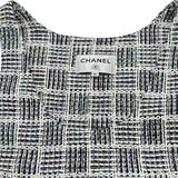 シャネル CHANEL ココマーク ツイードノースリーブワンピース P58812V44366 ブラック コットン レディース ワンピース