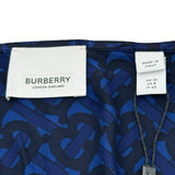 バーバリー BURBERRY TBロゴ シルクキャミワンピース ブルー シルク レディース ワンピース
