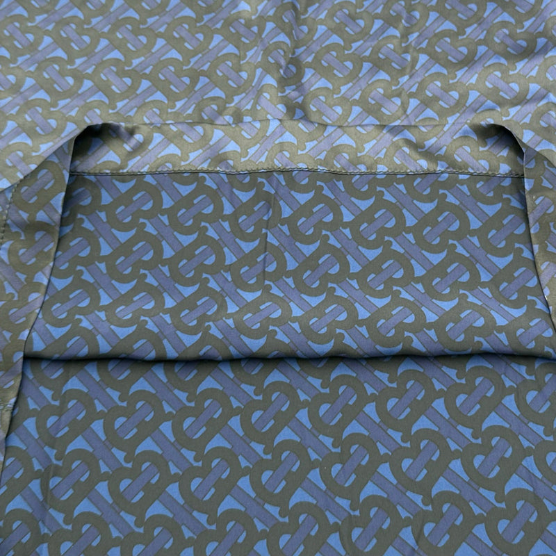 バーバリー BURBERRY TBロゴ シルクキャミワンピース ブルー シルク