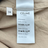 セリーヌ CELINE コットンツイルサファリドレスワンピース 2R32A992M ベージュ コットン レディース ワンピース