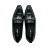 プラダ PRADA トライアングルロゴパテントローファー 1D193N ブラック パテント レディース ローファー