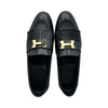 エルメス HERMES ロワイヤル モカシン フリンジローファー H192203Z ブラック レザー レディース ローファー