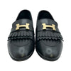 エルメス HERMES ロワイヤル モカシン フリンジローファー H192203Z ブラック レザー レディース ローファー